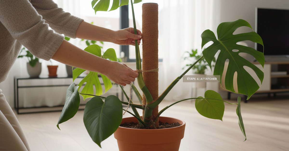 Tuteurer un monstera en intérieur : guide complet