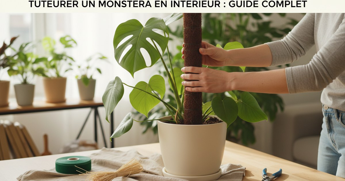 Tuteurer un monstera en intérieur : guide complet